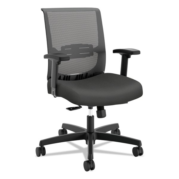 Hon Convergence Mid-Back Task Chair, Syncho-Tilt/Seat Slide, Iron Ore/Blck HONCMY1ACU19